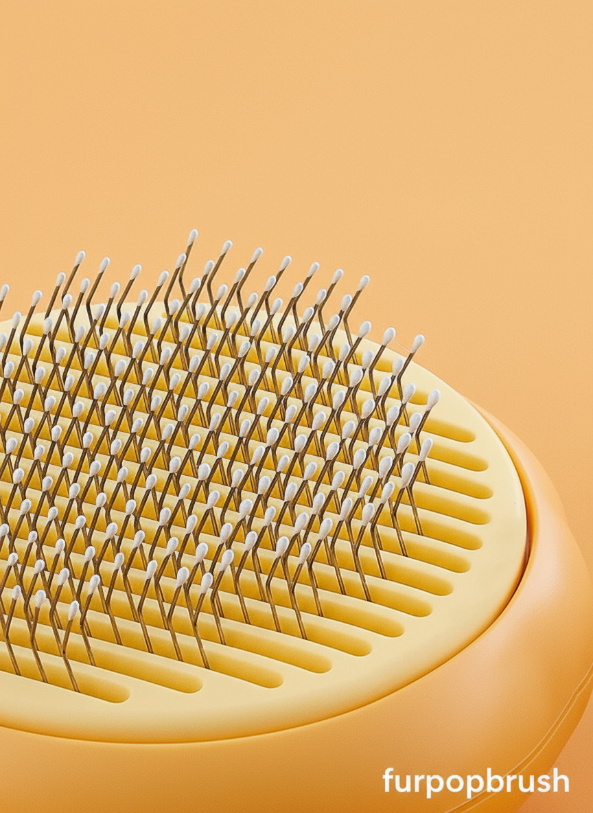 FurPop™ Self-Cleaning Pet Brush (for Cats & Dogs)